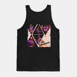 Radiant Retro Rhythms Diamond' Dazzling Tunes Tank Top